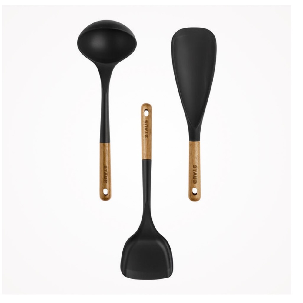 Staub 3-Piece BPA Free Silicone Kitchen Utensil Set NWT